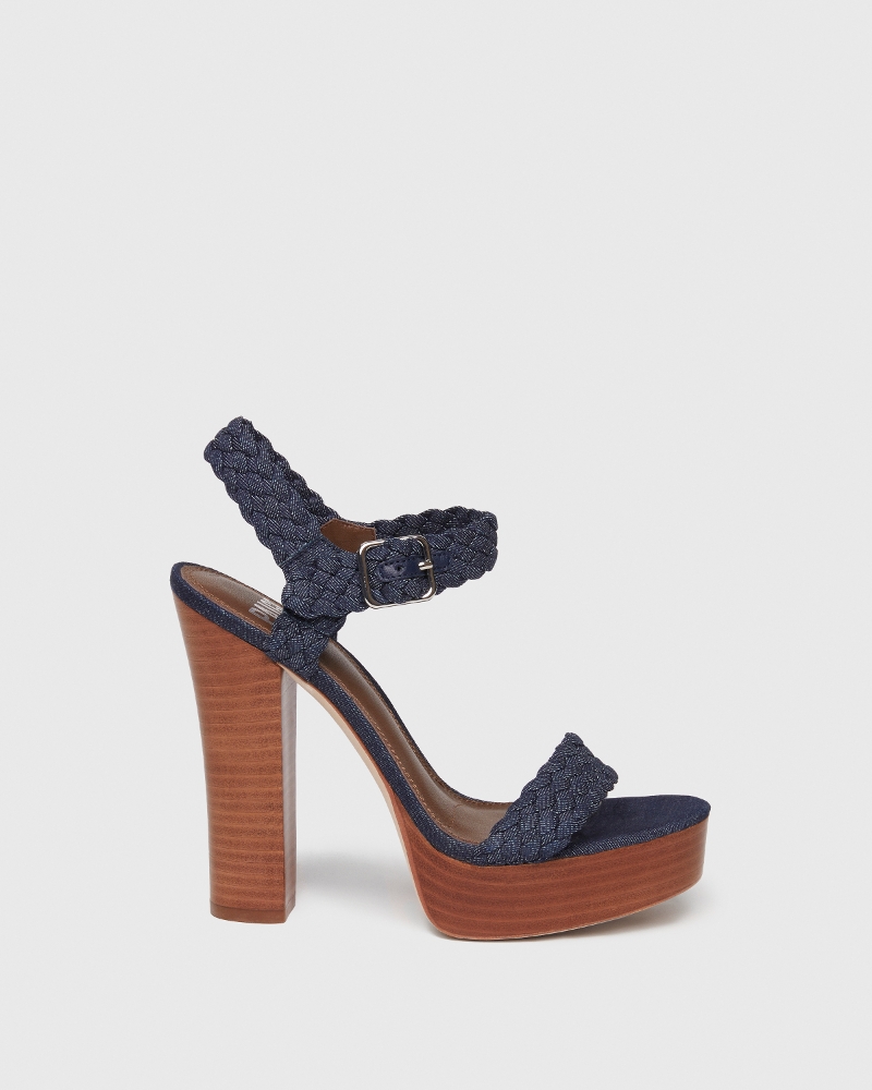 Charlotte Sandal - Indigo Denim